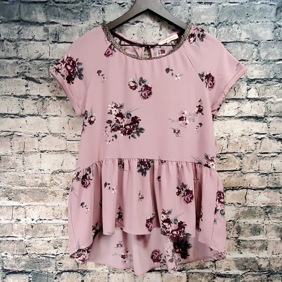 Rewind Peplum Blouse Green